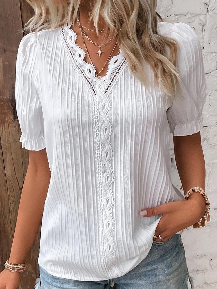 ST-dress Cut-out short-sleeved shirt