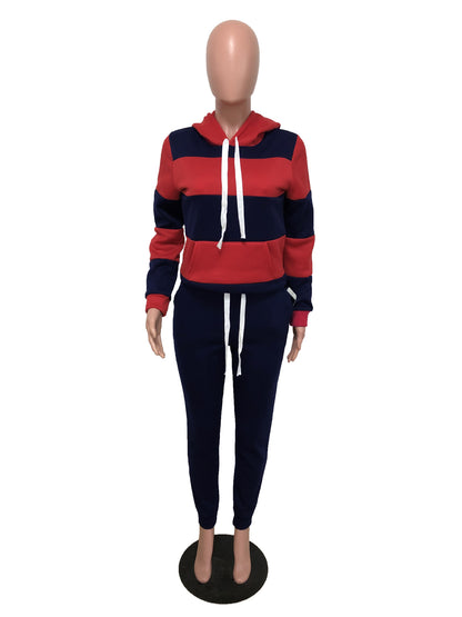 ST-dress Hooded casual sports suit