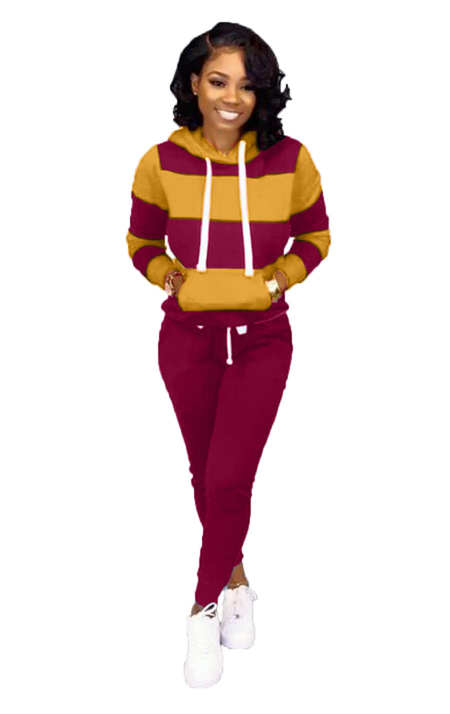 ST-dress Hooded casual sports suit