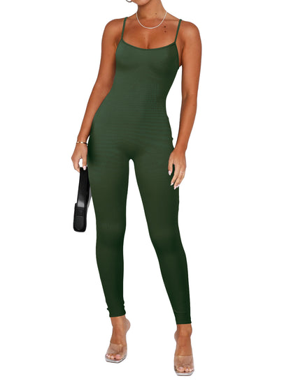 ST-dress Tight pit strap sports jumpsuit