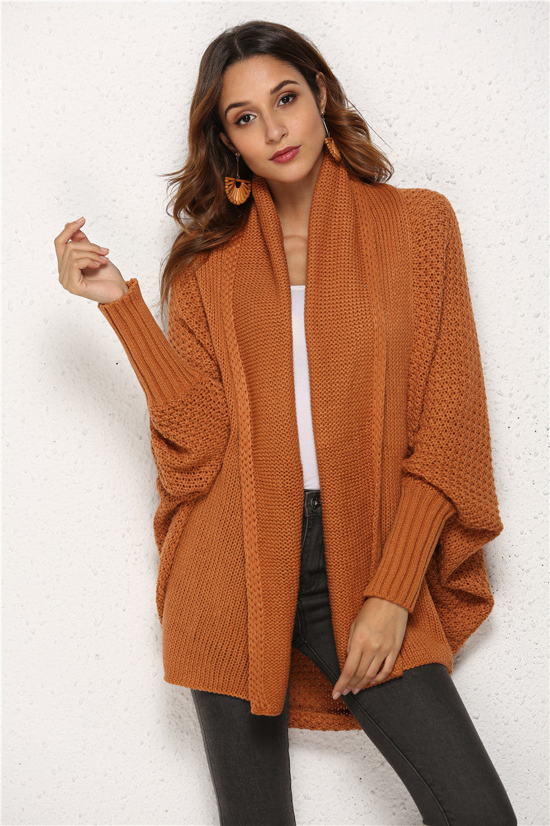 ST-dress Plus size women's sweater coat sweater cardigan