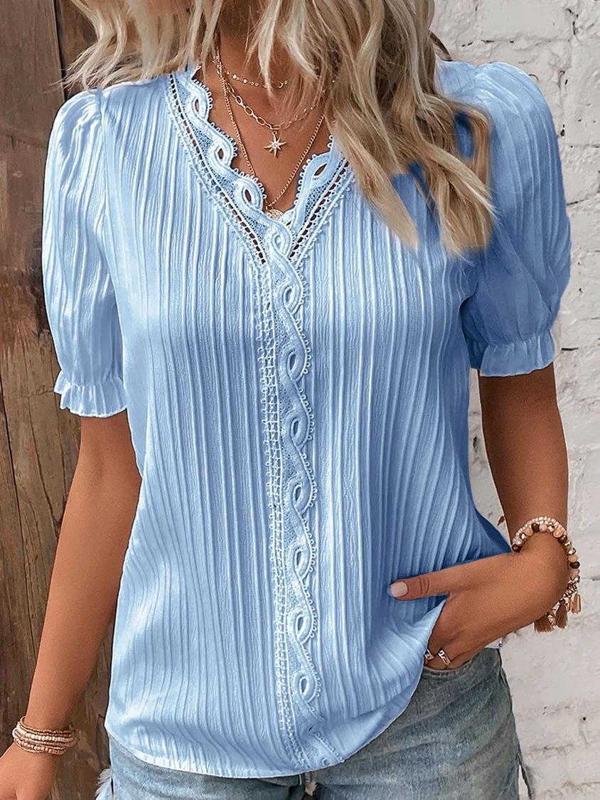 ST-dress Cut-out short-sleeved shirt