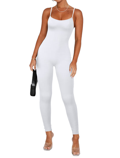 ST-dress Tight pit strap sports jumpsuit